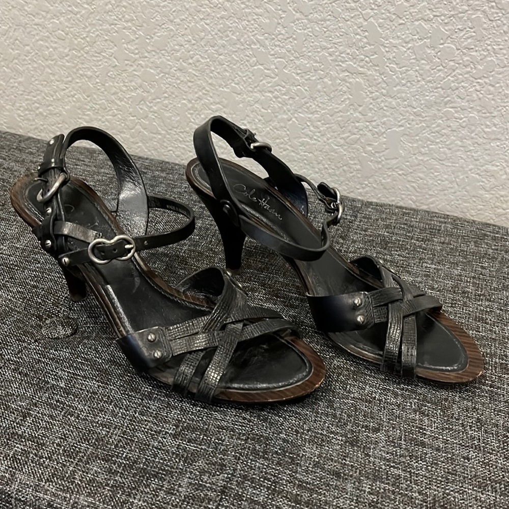 Cole Haan. 6. Beautiful heels. Black and brown. Gently worn.